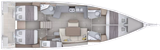 5 cabins with 3 bathrooms
Charter version